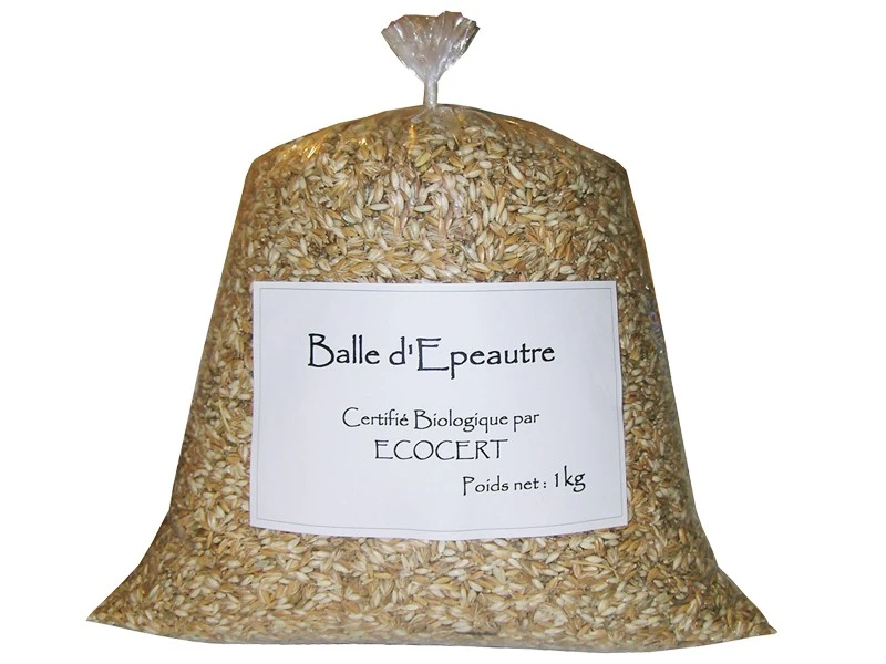 Balle D'épeautre Certifié Biologique - 1kg Balle D'épeautre 1 Balle D'épeautre Certifié Biologique - 1kg Balle D'épeautre