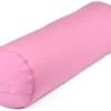 Bolster De Yoga 100 % Coton Bio Epeautre 65 Cm X 21 Cm Rose