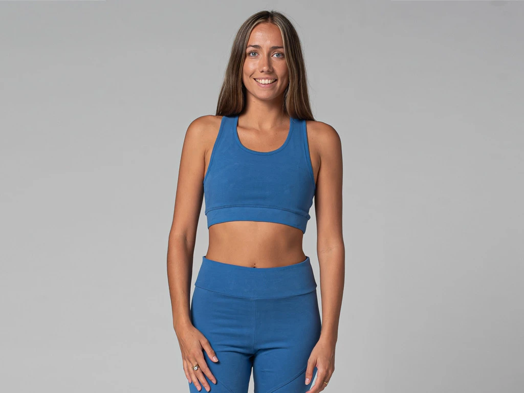 Brassière De Yoga Sport - Bio Bleu Bleu XS - 36 1 Brassière De Yoga Sport - Bio Bleu Bleu XS - 36