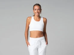 Brassière De Yoga Sport - Bio Blanc Blanc XS