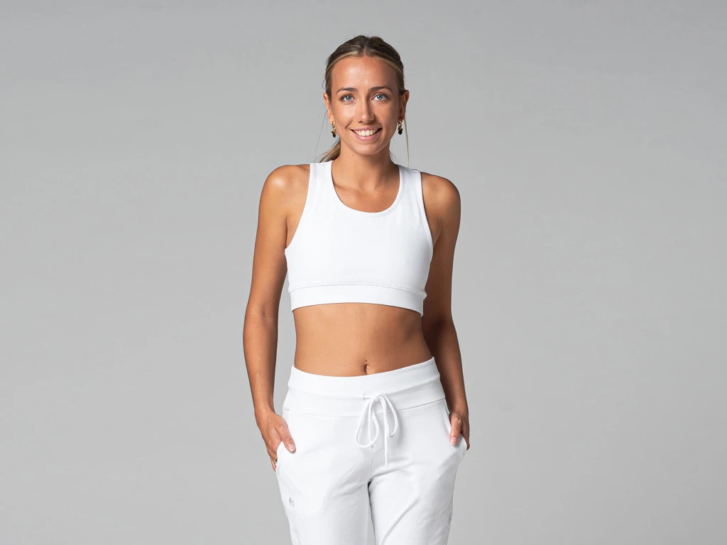 Brassière De Yoga Sport - Bio Blanc Blanc XS 1 Brassière De Yoga Sport - Bio Blanc Blanc XS