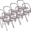 Chaise De Yoga 1 Barre Haute Grise Lot De 8