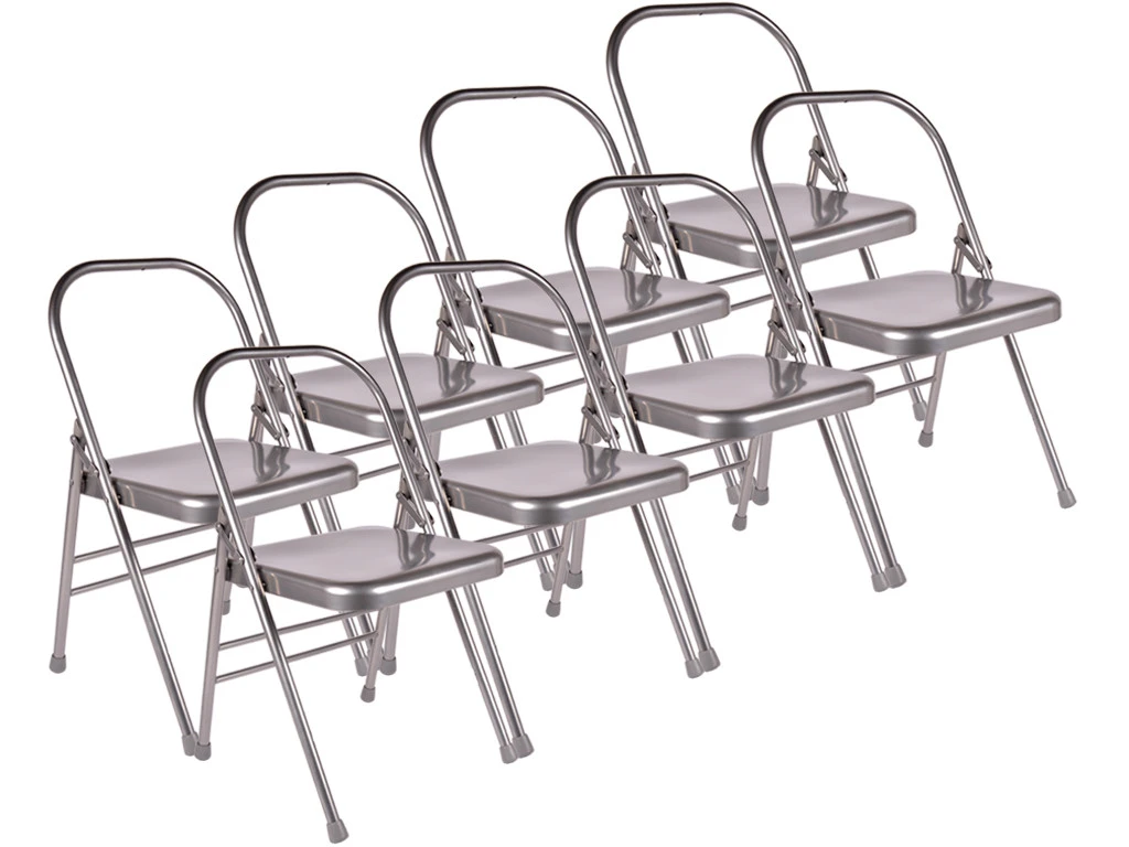 Chaise De Yoga 1 Barre Haute Grise Lot De 8 1 Chaise De Yoga 1 Barre Haute Grise Lot De 8