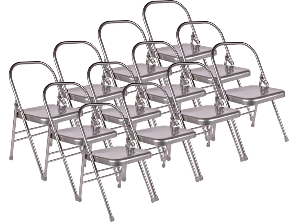 Chaise De Yoga 1 Barre Haute Grise Lot De 12 1 Chaise De Yoga 1 Barre Haute Grise Lot De 12