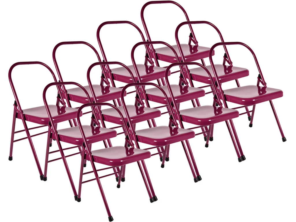 Chaise De Yoga 1 Barre Haute Prune Lot De 12 1 Chaise De Yoga 1 Barre Haute Prune Lot De 12