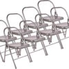 Chaise De Yoga 2 Barres Haute Grise Lot De 8