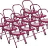 Chaise De Yoga Standard 2 Barres Prune Lot De 12
