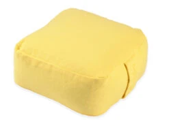 Coussin De Méditation Carré Bio Jaune