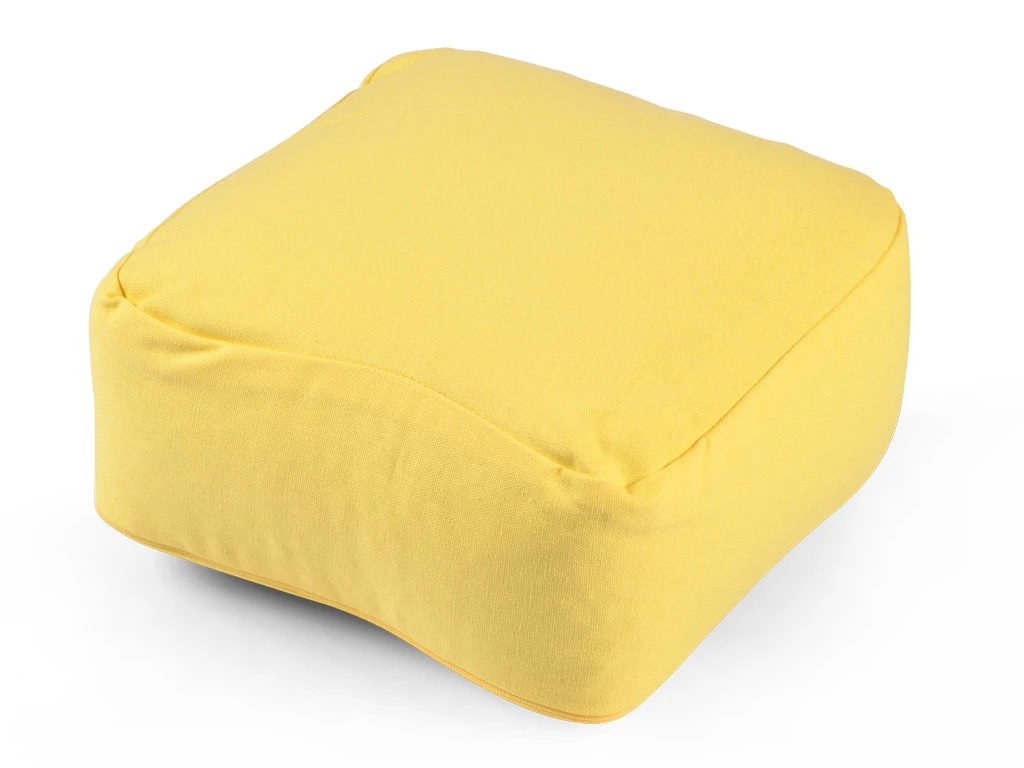 Coussin De Méditation Carré Bio Jaune 2 Coussin De Méditation Carré Bio Jaune – Image 2