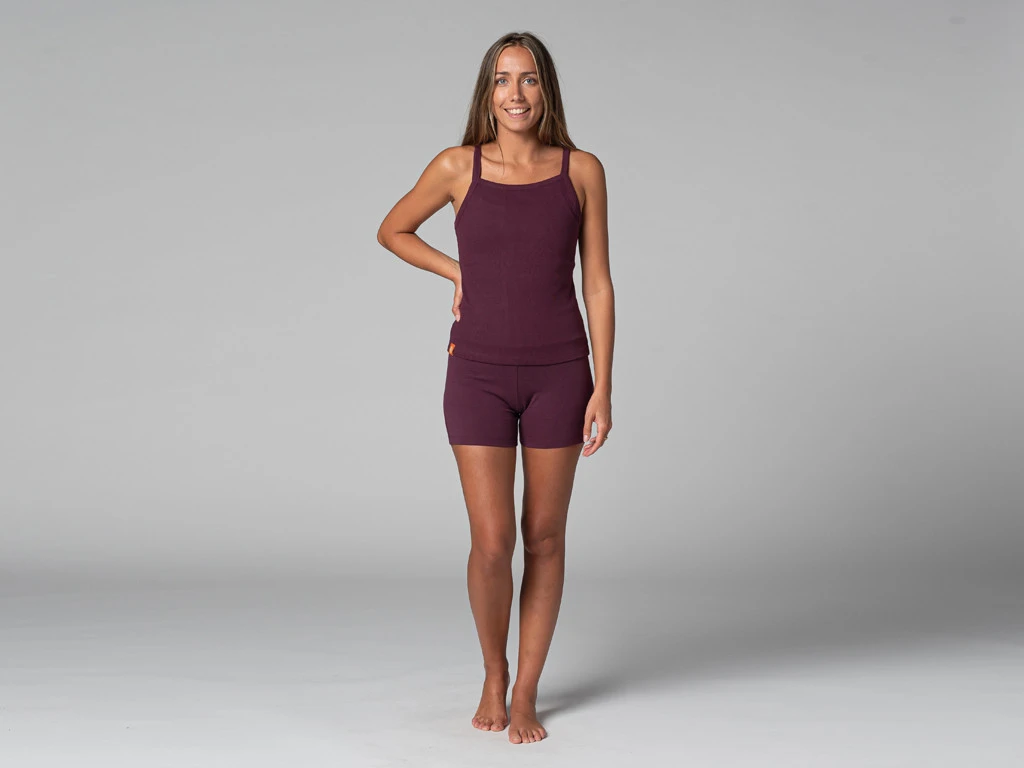 Débardeur Femme Côtelé Prune Prune XS - 36 6 Débardeur Femme Côtelé Prune Prune XS - 36 – Image 6