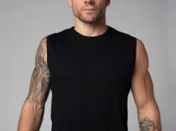 Débardeur Homme 100% Bio Noir Noir S - 38/40 -Boutique De Yoga debardeur homme 100 bio 1635348664617970b87541e