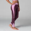 Legging De Yoga Bi-colore - Bio Prune Prune XS - 36