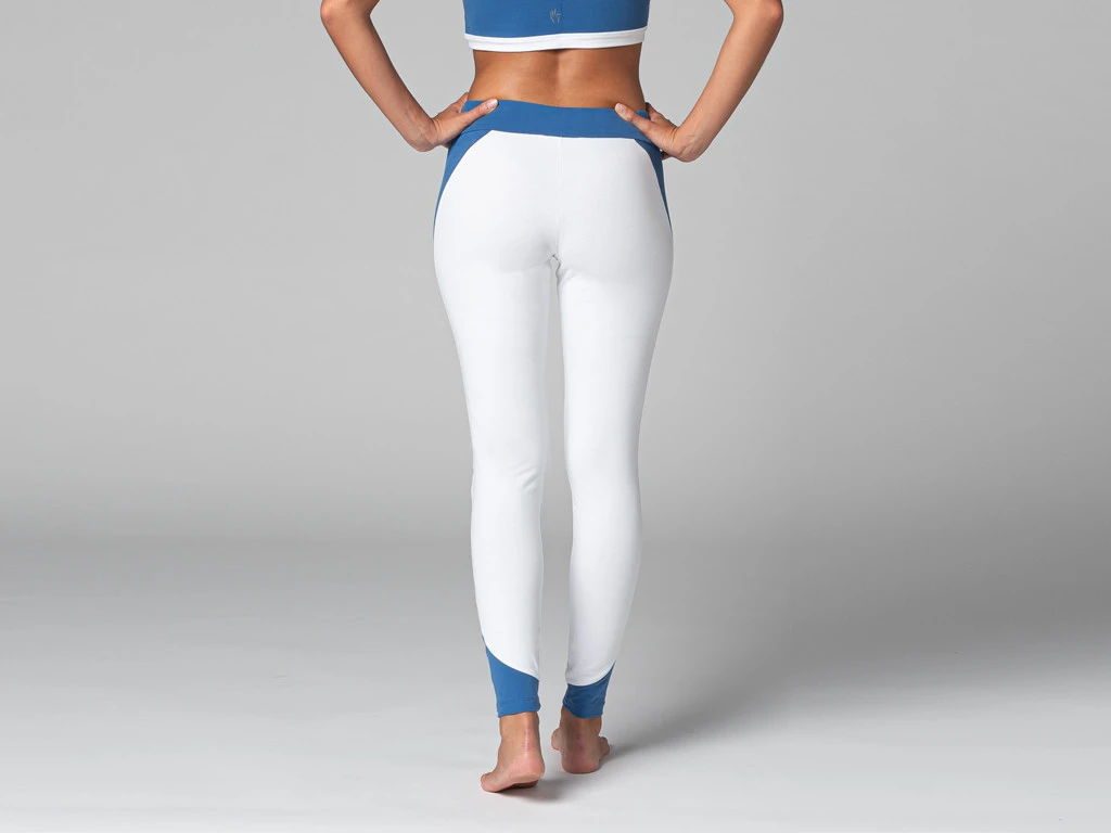 Legging De Yoga Bi-colore - Bio Blanc Blanc XS - 36 3 Legging De Yoga Bi-colore - Bio Blanc Blanc XS - 36 – Image 3