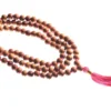 Mala 108 Perles 8mm - Santal/Rose Mala 108 Perles