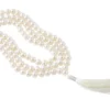 Mala 108 Perles Blanches Naturelles - 8mm
