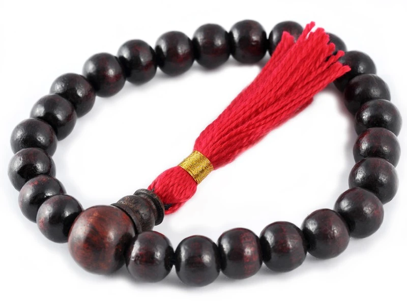 Mala 27 Perles Bois De Rose 8mm 1 Mala 27 Perles Bois De Rose 8mm