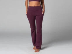 Nouveaux produits 11 Pantalon De Yoga Femme Confort - Bio Prune Prune XS - 36