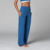 Pantalon De Yoga Femme Jazzy - Bio Bleu Bleu XS - 34