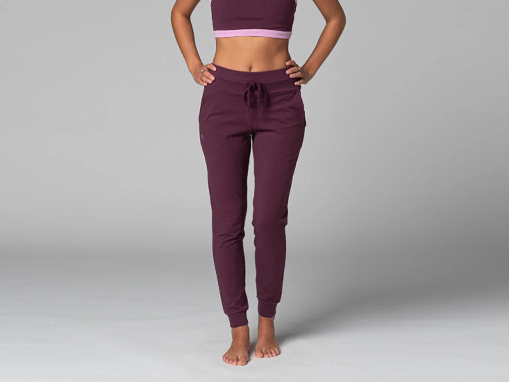 Pantalon De Yoga Femme Jogg - Bio Prune Prune XS - 36 1 Pantalon De Yoga Femme Jogg - Bio Prune Prune XS - 36