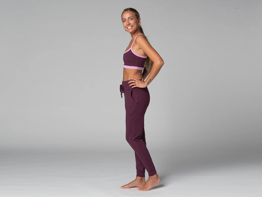 Pantalon De Yoga Femme Jogg - Bio Prune Prune XS - 36 8 Pantalon De Yoga Femme Jogg - Bio Prune Prune XS - 36 – Image 8