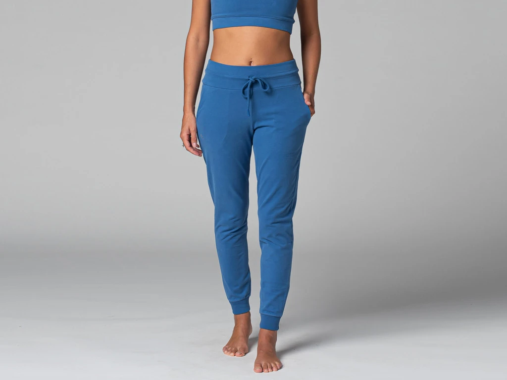 Pantalon De Yoga Femme Jogg - Bio Bleu Bleu XS - 36 1 Pantalon De Yoga Femme Jogg - Bio Bleu Bleu XS - 36