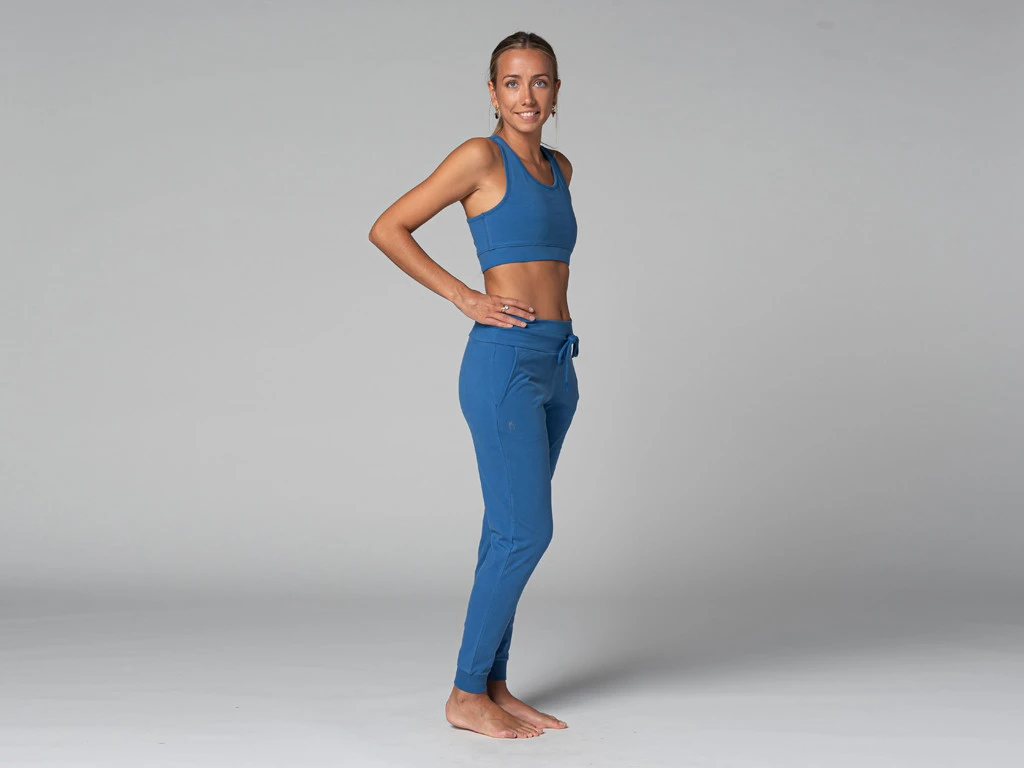 Pantalon De Yoga Femme Jogg - Bio Bleu Bleu XS - 36 6 Pantalon De Yoga Femme Jogg - Bio Bleu Bleu XS - 36 – Image 6
