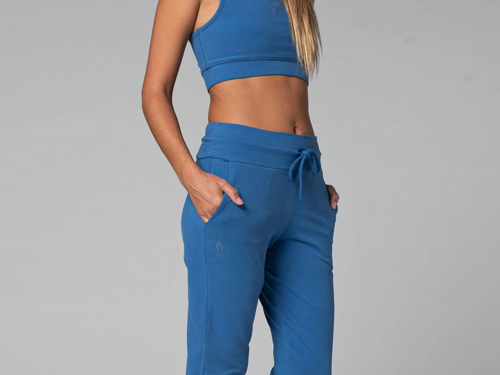 Pantalon De Yoga Femme Jogg - Bio Bleu Bleu XS - 36 10 Pantalon De Yoga Femme Jogg - Bio Bleu Bleu XS - 36 – Image 10