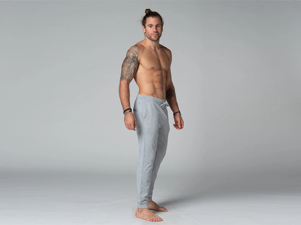 Pantalon De Yoga Homme Jogger - Bio Gris Gris S - 38/40 7 Pantalon De Yoga Homme Jogger - Bio Gris Gris S - 38/40 – Image 7