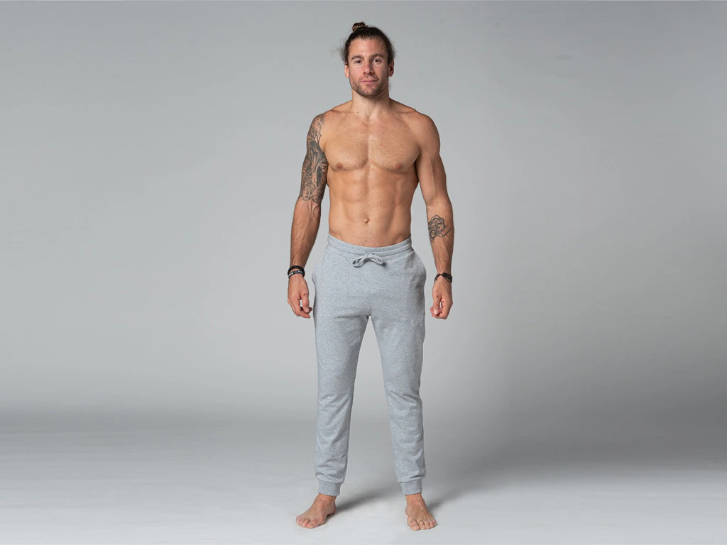 Pantalon De Yoga Homme Jogger - Bio Gris Gris S - 38/40 6 Pantalon De Yoga Homme Jogger - Bio Gris Gris S - 38/40 – Image 6
