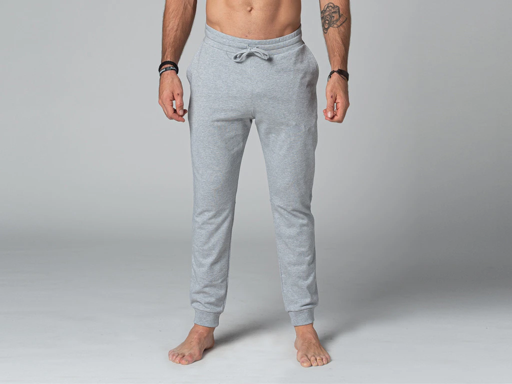 Pantalon De Yoga Homme Jogger - Bio Gris Gris S - 38/40 1 Pantalon De Yoga Homme Jogger - Bio Gris Gris S - 38/40