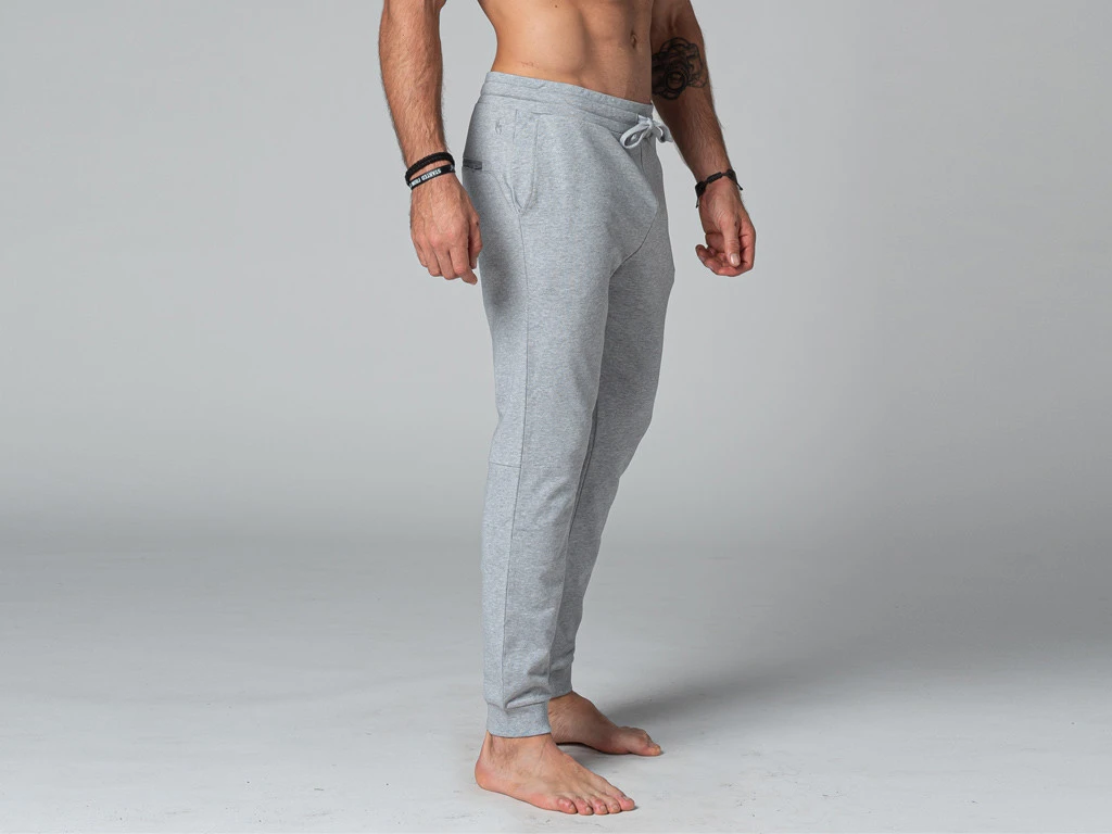 Pantalon De Yoga Homme Jogger - Bio Gris Gris S - 38/40 2 Pantalon De Yoga Homme Jogger - Bio Gris Gris S - 38/40 – Image 2