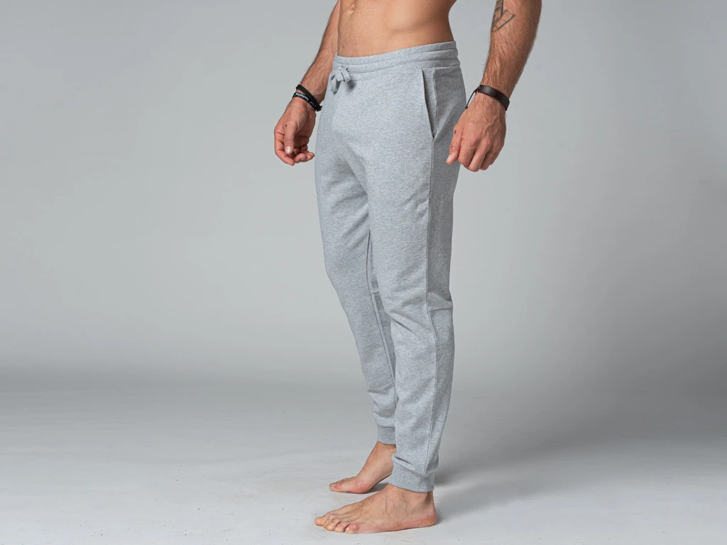Pantalon De Yoga Homme Jogger - Bio Gris Gris S - 38/40 4 Pantalon De Yoga Homme Jogger - Bio Gris Gris S - 38/40 – Image 4