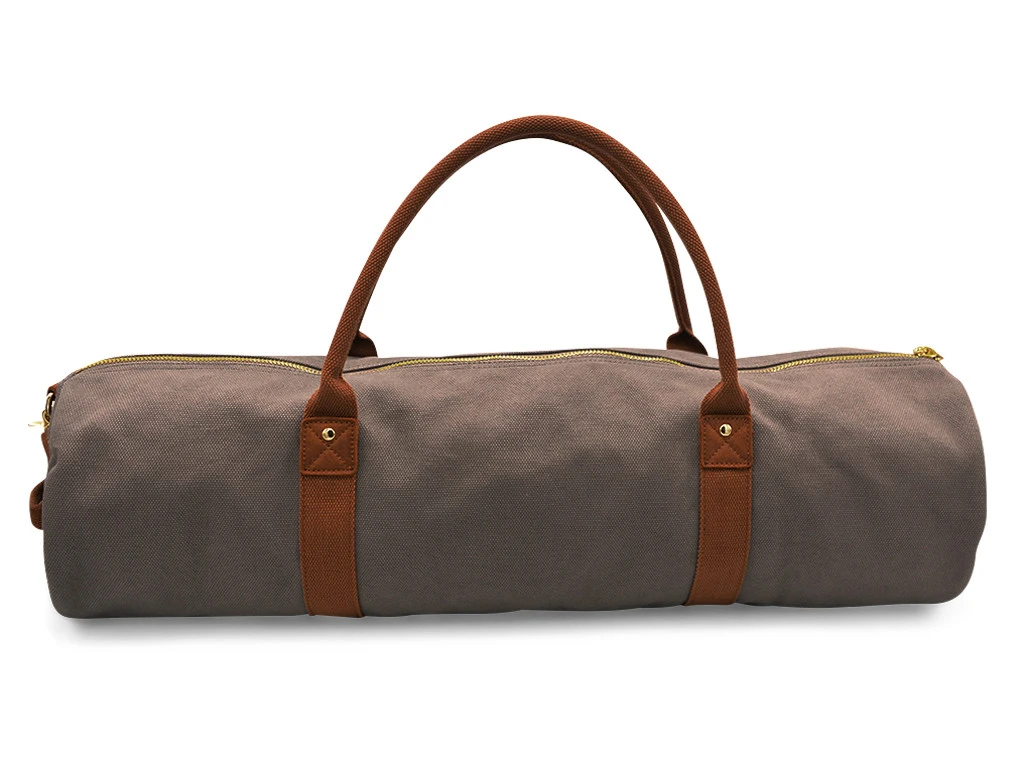 Sac à Tapis De Yoga Navy Bag - Coton Taupe 70cm X 20 Cm 2 Sac à Tapis De Yoga Navy Bag - Coton Taupe 70cm X 20 Cm – Image 2