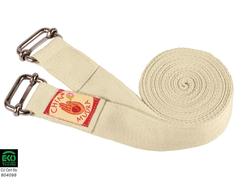 Sangle De Yoga Iyengar Double Boucle 100% Bio 3cm X 250cm 1 Sangle De Yoga Iyengar Double Boucle 100% Bio 3cm X 250cm