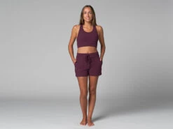 Short De Yoga Cool - Bio Prune Prune XS - 36 -Boutique De Yoga short de yoga cool bio 1635845924618107243134f