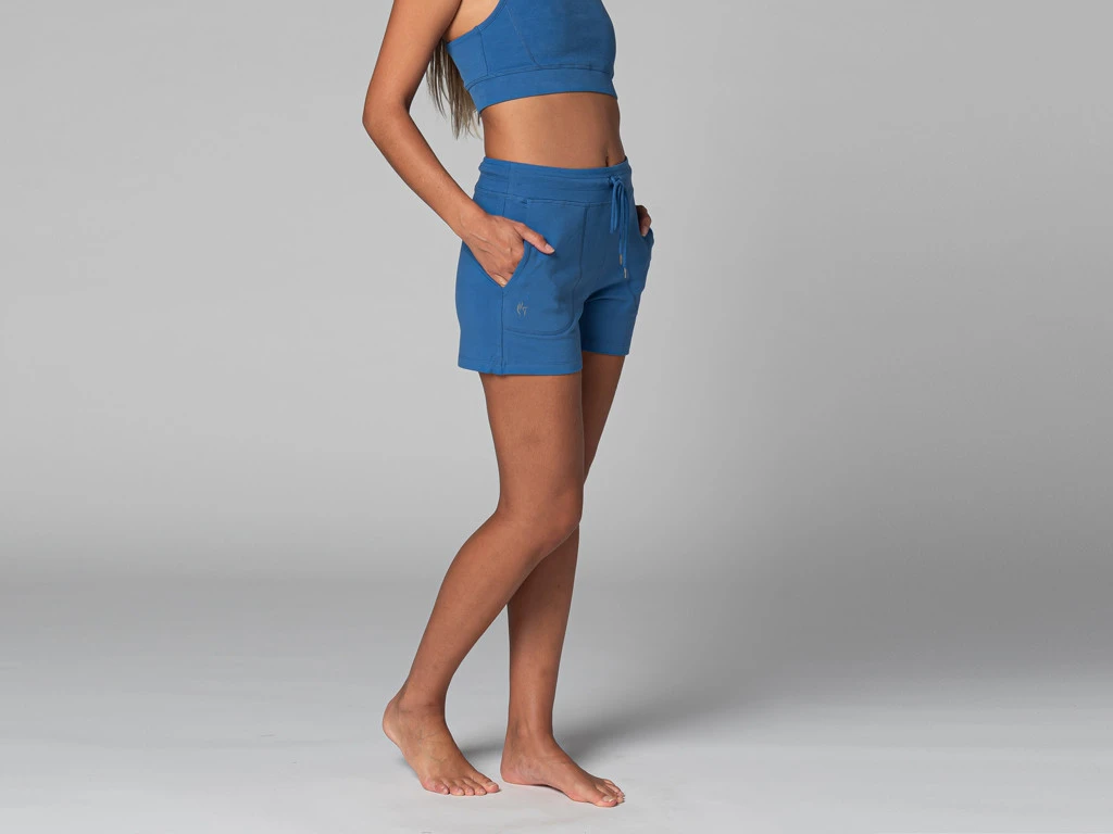 Short De Yoga Cool - Bio Bleu Bleu XS - 36 2 Short De Yoga Cool - Bio Bleu Bleu XS - 36 – Image 2