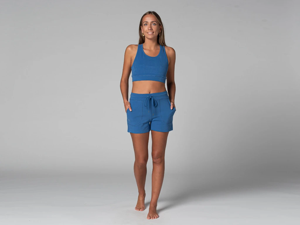 Short De Yoga Cool - Bio Bleu Bleu XS - 36 7 Short De Yoga Cool - Bio Bleu Bleu XS - 36 – Image 7