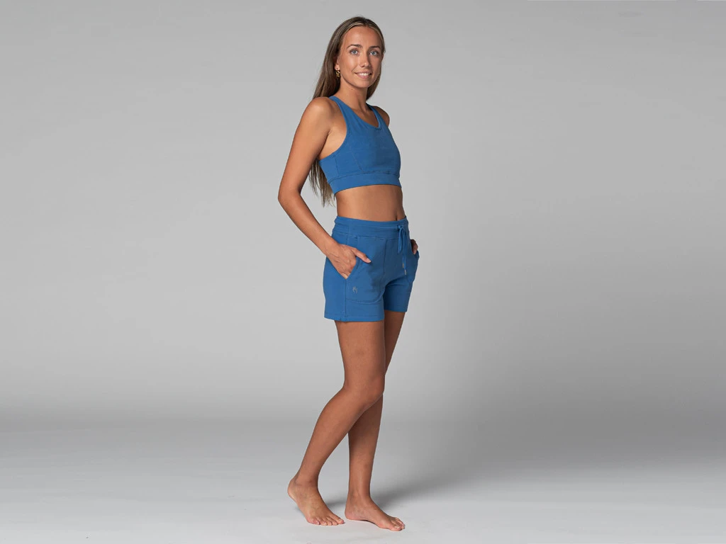 Short De Yoga Cool - Bio Bleu Bleu XS - 36 8 Short De Yoga Cool - Bio Bleu Bleu XS - 36 – Image 8
