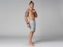 Short De Yoga Homme - Coton Bio Gris Gris S - 38/40 -Boutique De Yoga short de yoga homme coton bio 1635436204617ac6acbee60