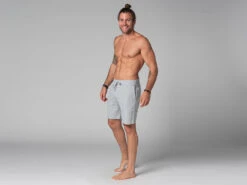 Short De Yoga Homme - Coton Bio Gris Gris S - 38/40 -Boutique De Yoga short de yoga homme coton bio 1635436236617ac6ccd2e07