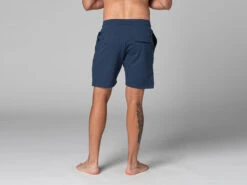 Short De Yoga Homme - Coton Bio Bleu Bleu S - 38/40 -Boutique De Yoga short de yoga homme coton bio 1635436452617ac7a414278