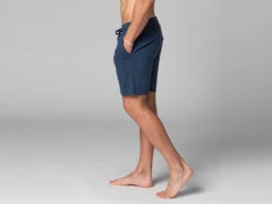 Short De Yoga Homme - Coton Bio Bleu Bleu S - 38/40 -Boutique De Yoga short de yoga homme coton bio 1635436634617ac85a059c2
