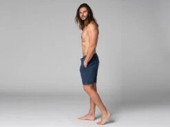 Short De Yoga Homme - Coton Bio Bleu Bleu S - 38/40 -Boutique De Yoga short de yoga homme coton bio 1635436654617ac86e9989c