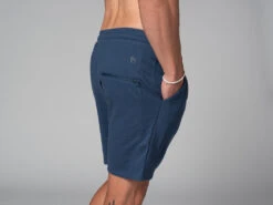 Short De Yoga Homme - Coton Bio Bleu Bleu S - 38/40 -Boutique De Yoga short de yoga homme coton bio 1635436662617ac876eef8d