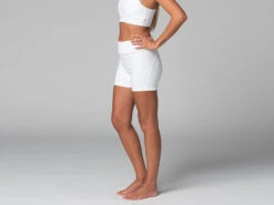 Short De Yoga Slim - Bio Blanc Blanc XS - 36 -Boutique De Yoga short de yoga slim bio 163584568861810638d08f8