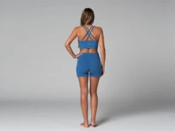 Short De Yoga Slim - Bio Bleu Bleu XS - 36 16 Short De Yoga Slim - Bio Bleu Bleu XS - 36 -Boutique De Yoga short de yoga slim bio 1635845793618106a19641e