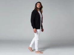 Sweat A Capuche Homme 100% Bio Noir Noir S - 38/40 -Boutique De Yoga sweat a capuche homme 100 bio 1635415916617a776c9c2fb