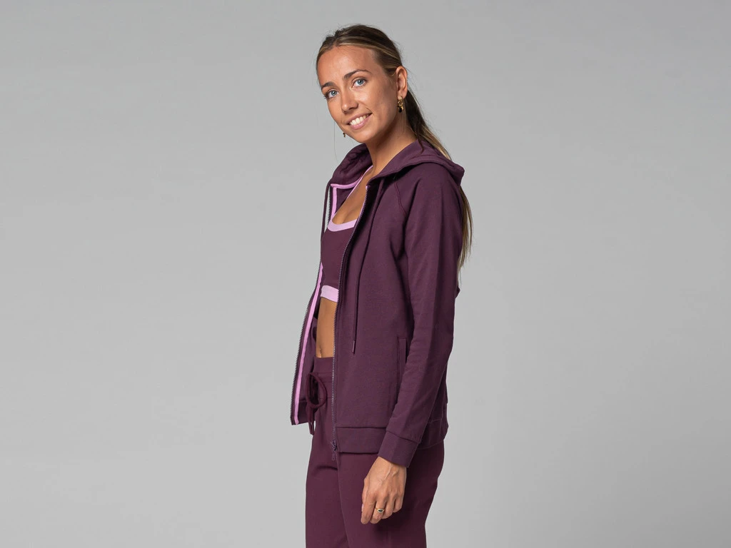 Sweat Capuche Femme - Bio Prune Prune XS - 36 7 Sweat Capuche Femme - Bio Prune Prune XS - 36 – Image 7