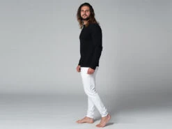 T-Shirt TAPAN 3 Boutons 100% Bio Noir Noir S - 38/40 16 T-Shirt TAPAN 3 Boutons 100% Bio Noir Noir S - 38/40 -Boutique De Yoga t shirt tapan 3 boutons 100 bio 1635340456617950a8537c6