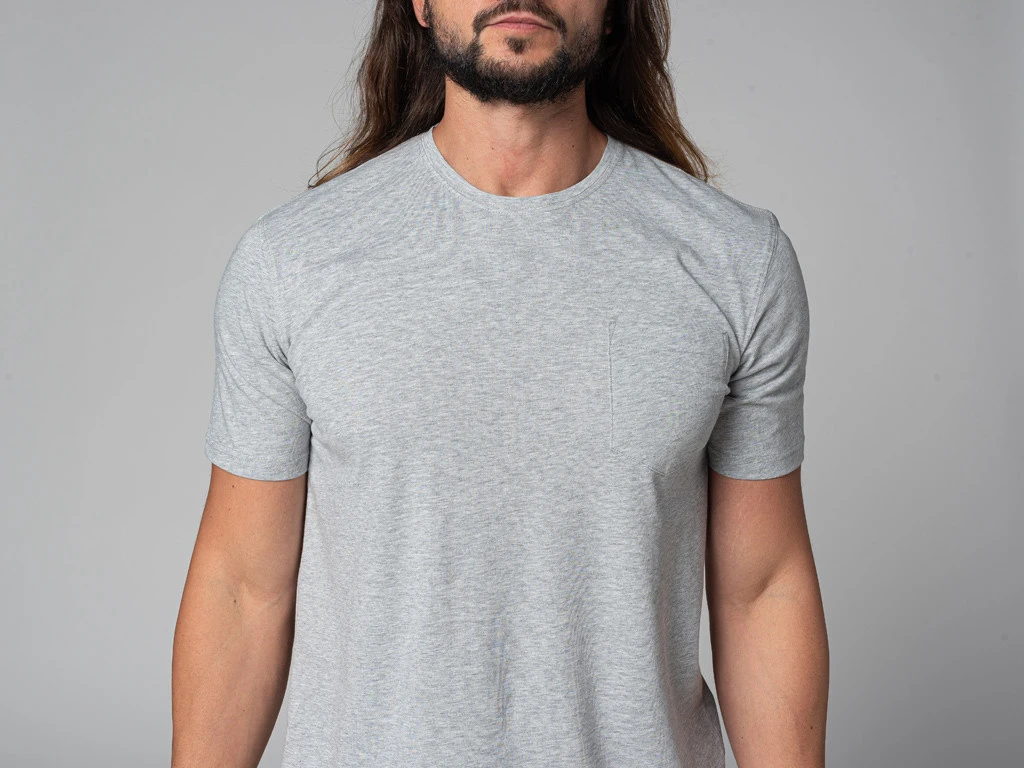 T-Shirt Tapan Manches Courtes 100% Bio Gris Gris S - 38/40 5 T-Shirt Tapan Manches Courtes 100% Bio Gris Gris S - 38/40 – Image 5